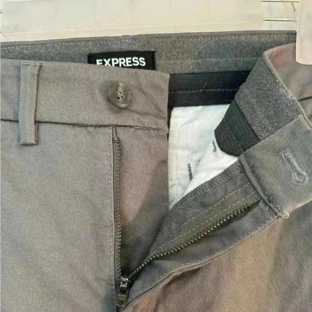 Men's Express Dark Gray Hyper Stretch Skinny Jeans - Picture 5 of 10